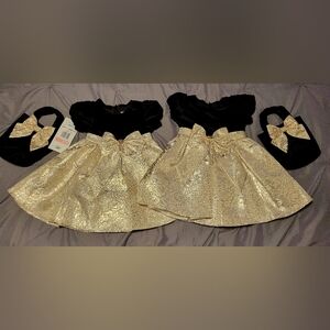 Elegant Black and Gold Dresses